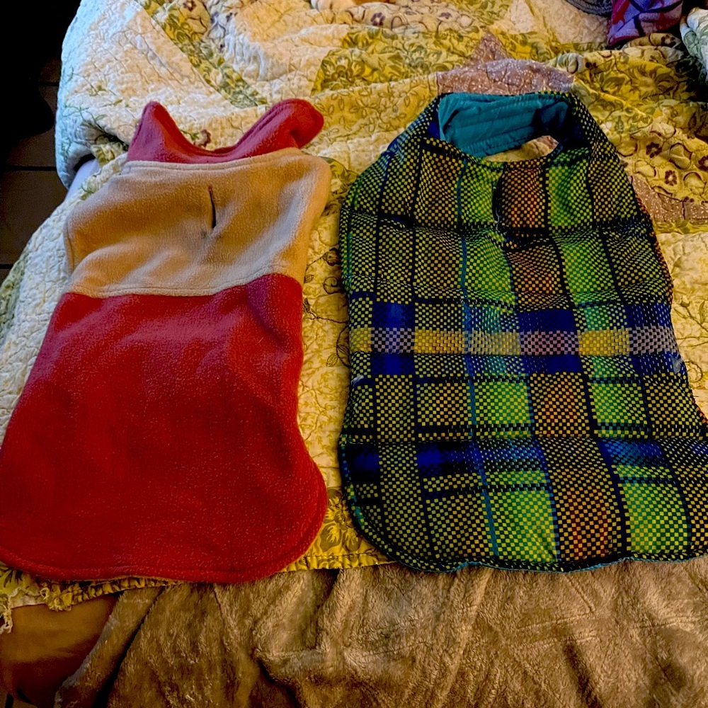 two beautiful coats for dogs are new